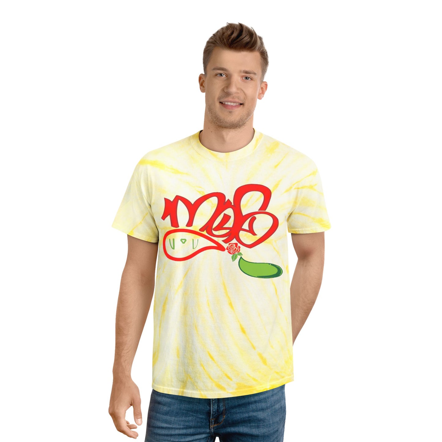 Sunny Cyclone Tie-Dye Tee, Comfortable Casualwear, Fun Summer Style, Perfect for Festivals, Gift for Trendsetters, Vibrant Streetwear