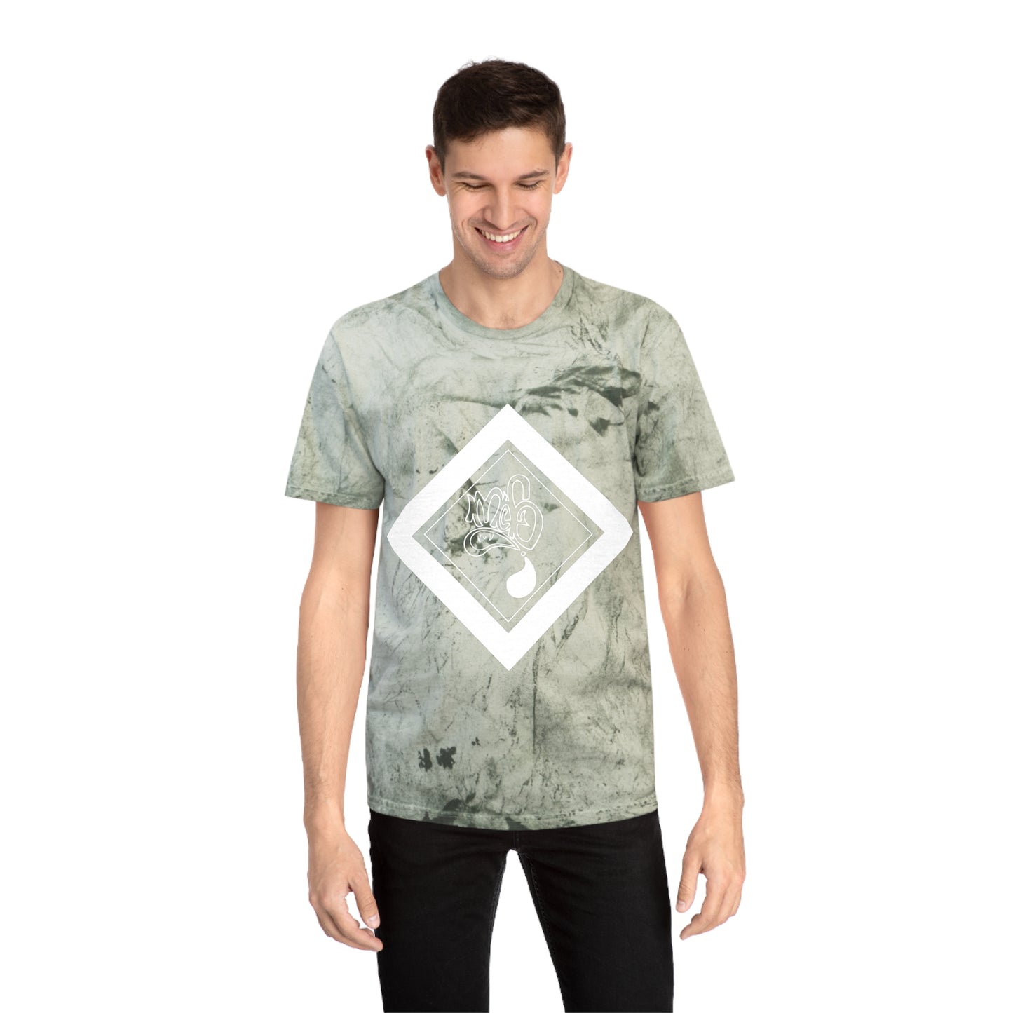 Color Blast unisex diamond mofo logo white
