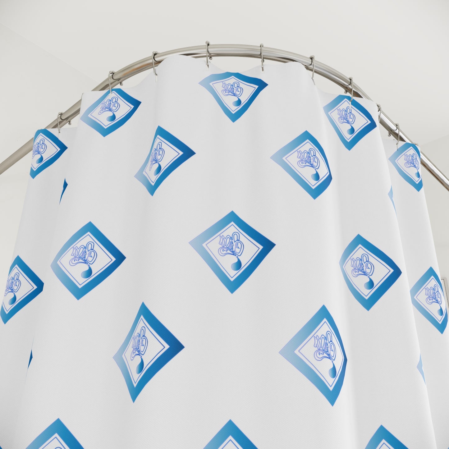 Elegant Diamond Pattern Shower Curtains | Bathroom Decor, Home Essentials, Gift Ideas, Modern Design, Stylish Bathroom Accessories