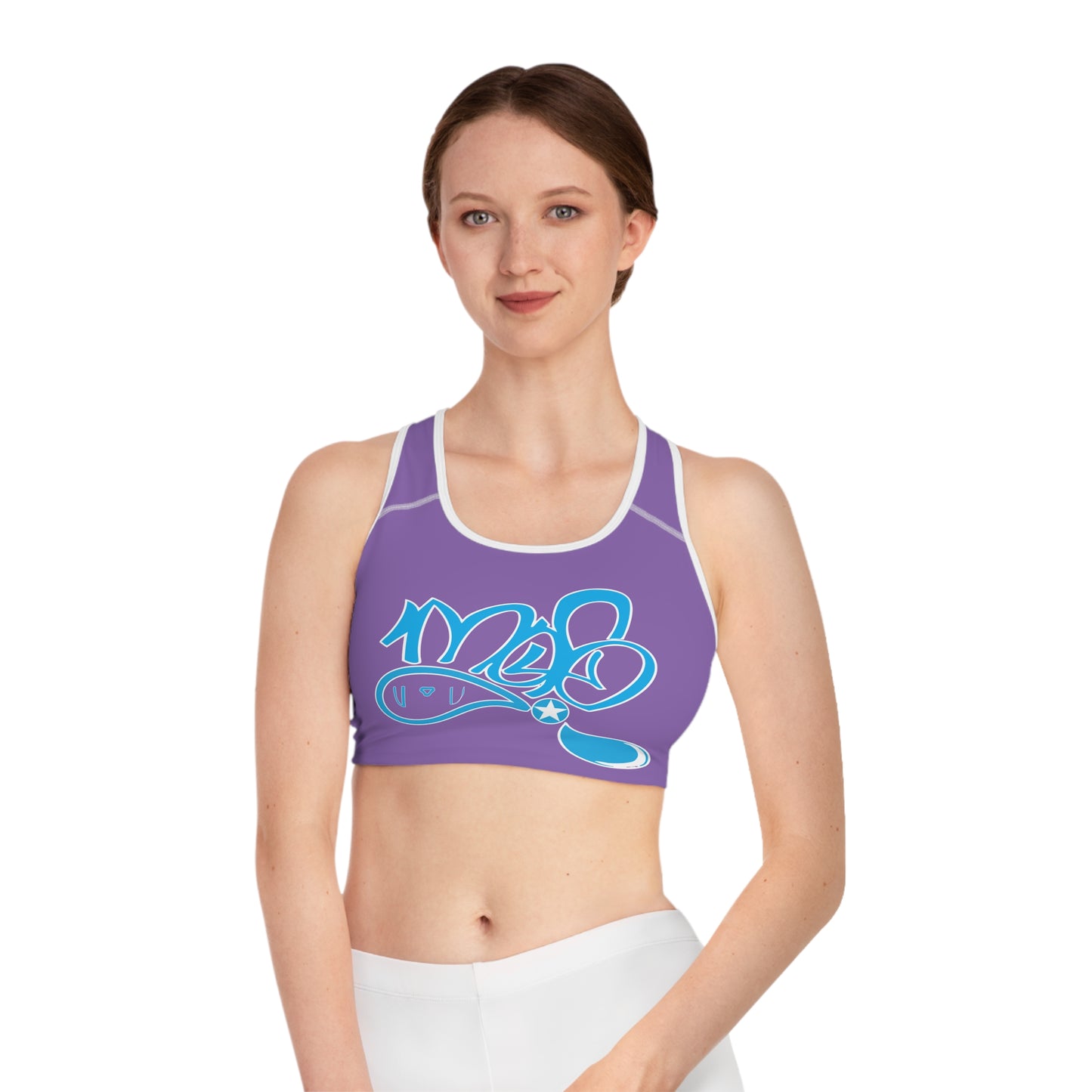 Stylish Purple Sports Bra for Active Lifestyle, Comfortable Workout Gear, Perfect for Yoga, Gym, Gifts for Fitness Enthusiasts
