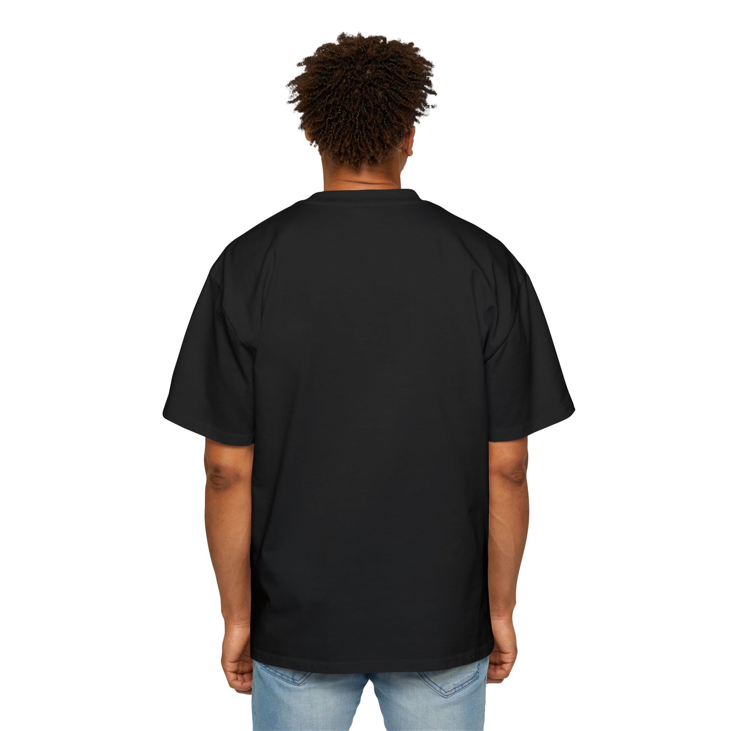 Street Art Style Men's Heavy Oversized Tee, Casual Wear, Graphic T-Shirt, Urban Fashion, Gift for Him