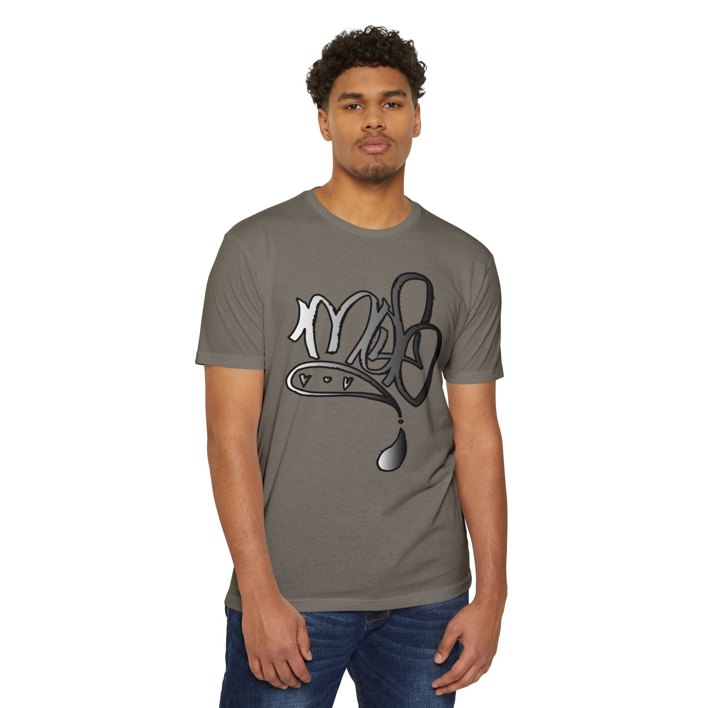 Street Art Inspired Unisex CVC Jersey T-Shirt, Urban Fashion Tee, Graphic T-Shirt, Casual Wear, Cool Gift Idea