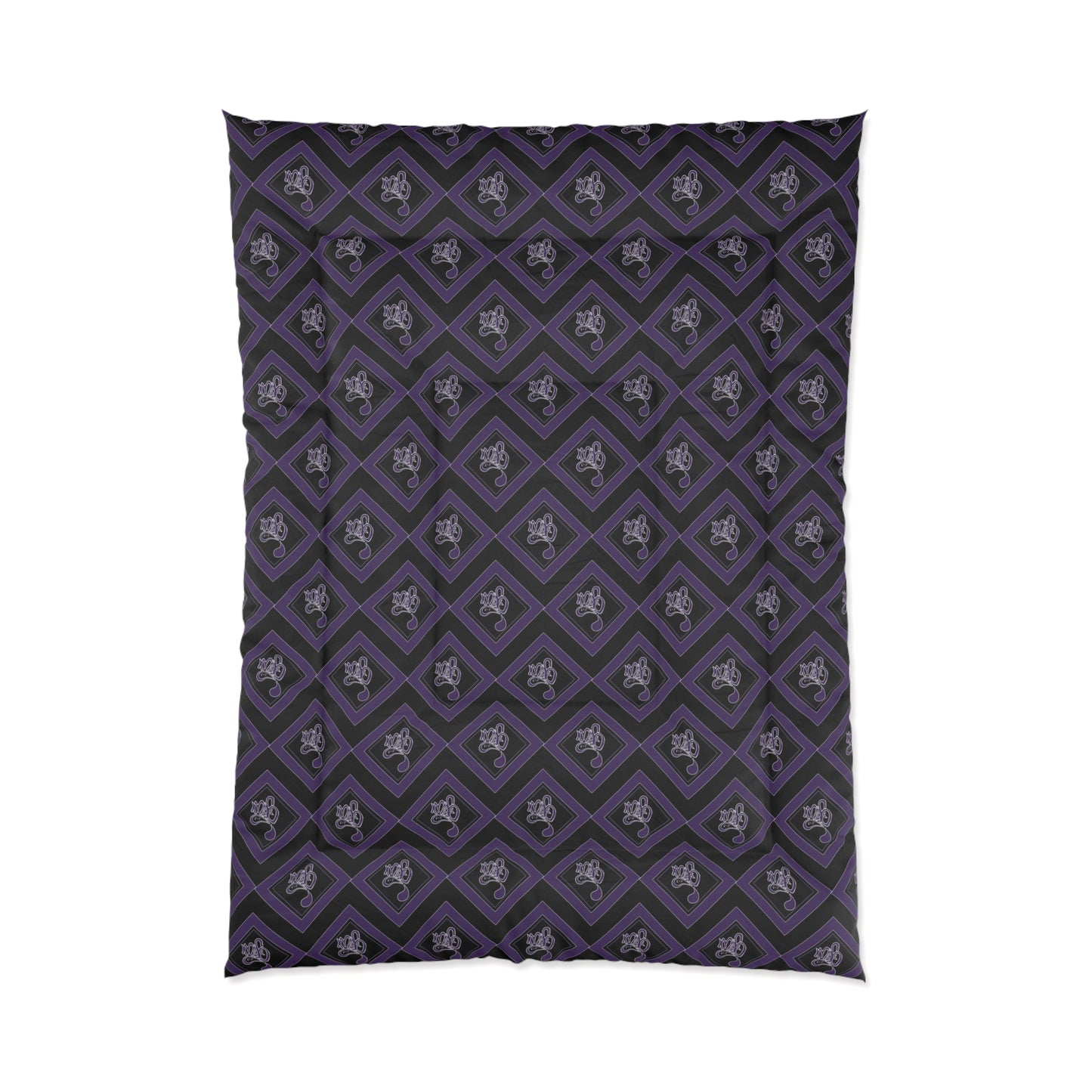 Elegant Gothic Comforter for Cozy Bedroom Décor, Dark Purple Bedding, Unique Home Accents, Perfect Gift for Halloween, Gothic Style