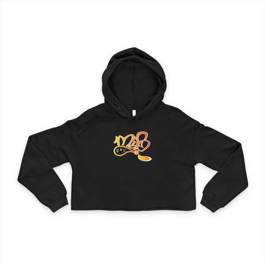 Trendy Women's Cropped Hoodie with Colorful Design, Stylish Sweatshirt for Casual Wear, Gift for Friends, Summer Fashion