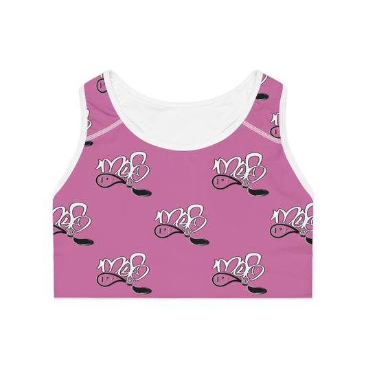 Cute Cow Print Sports Bra for Active Women