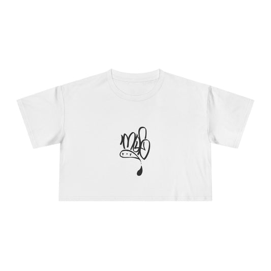 Trendy Women's Crop Tee with Unique Design, Casual Summer Top, Streetwear, Gift for Her, Graphic Tee