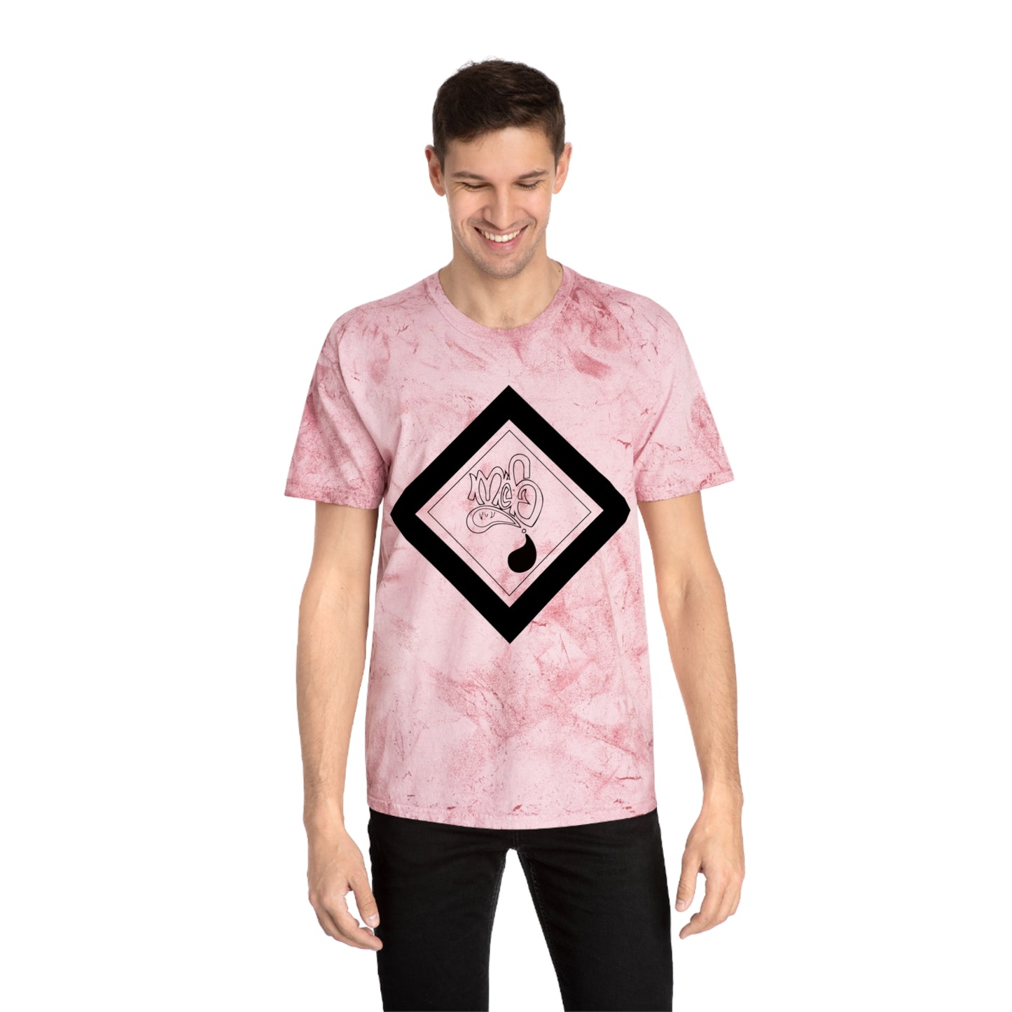 Color Blast unisex diamond mofo logo black