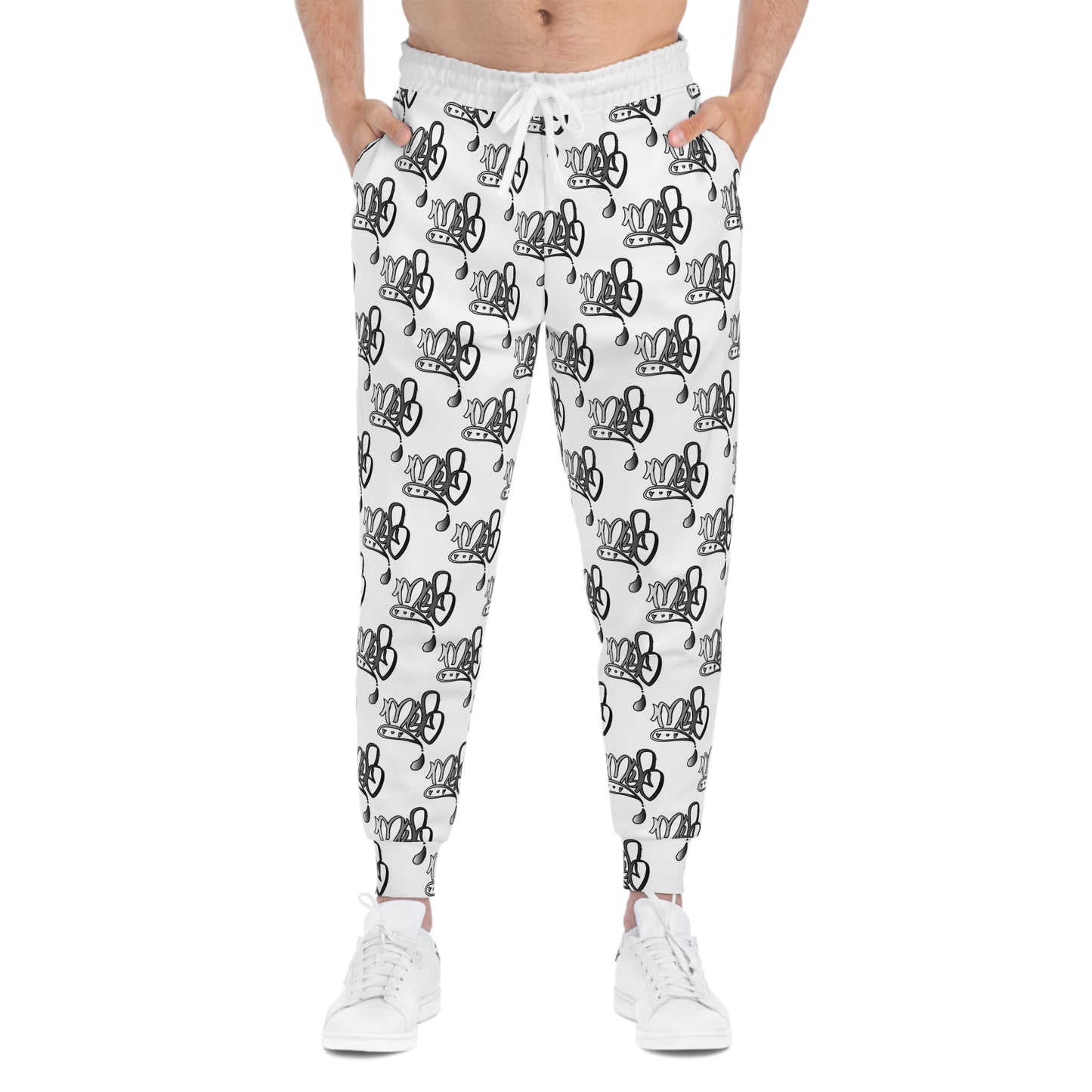 Aop mofo logo joggers silver white