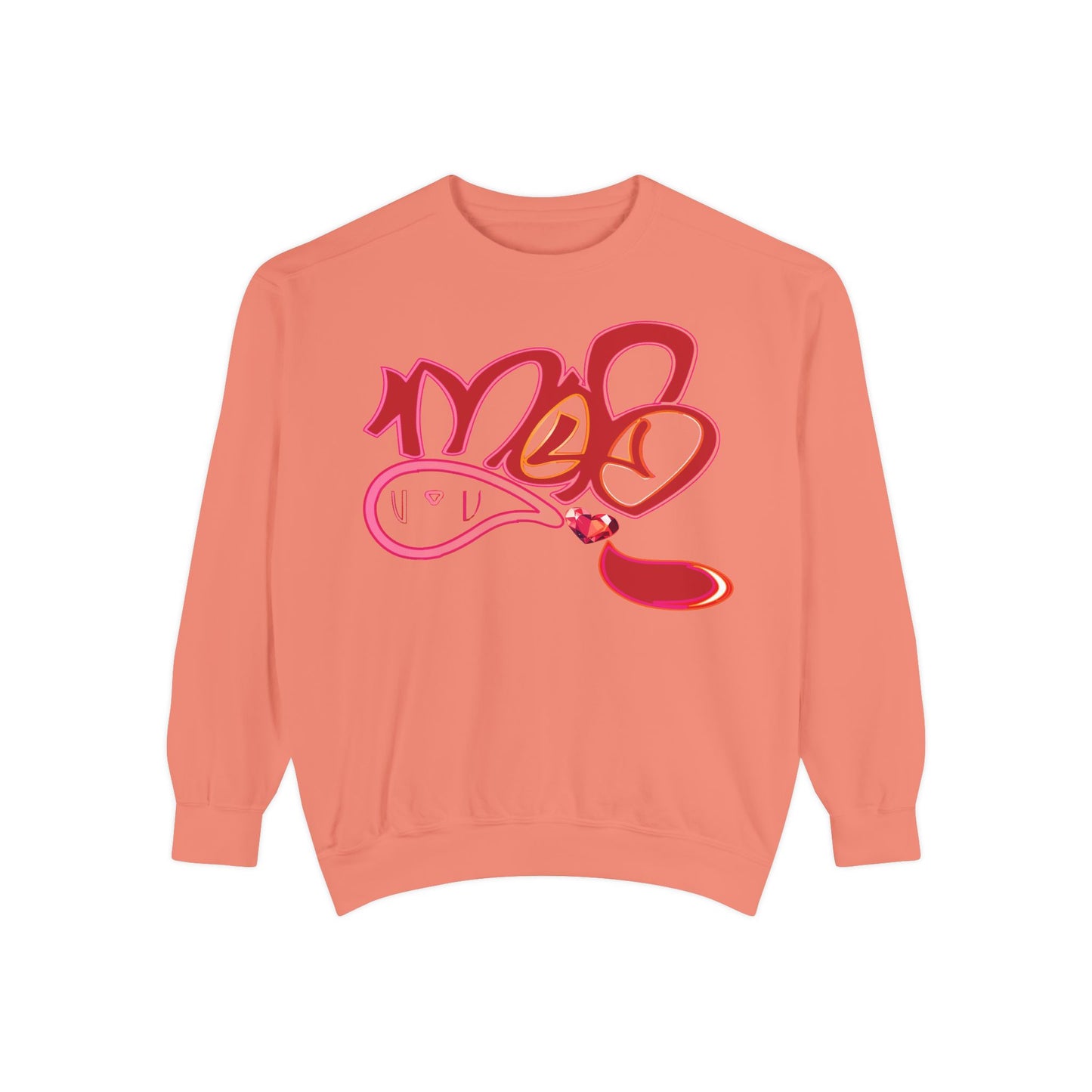 mofo gem heart sweatshirt