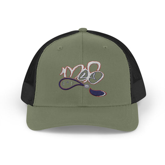 Sparkling Script Snapback Trucker Cap, Stylish Cap for Outdoor Events, Personalized Gift, Casual Wear, Festivals, and Birthdays
