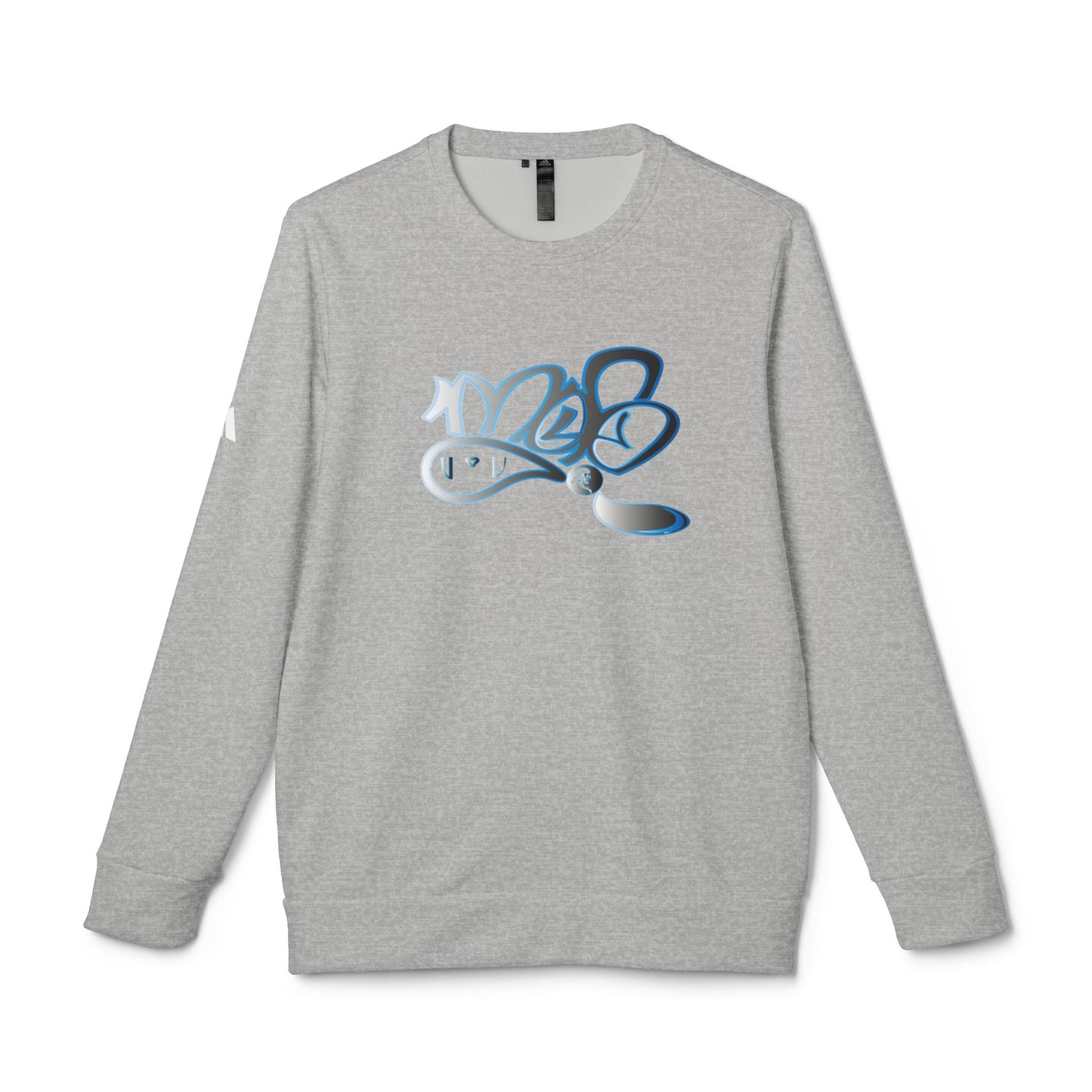 Adidas Unisex Fleece Crewneck Sweatshirt - Stylish Comfort with Unique Graphic Design