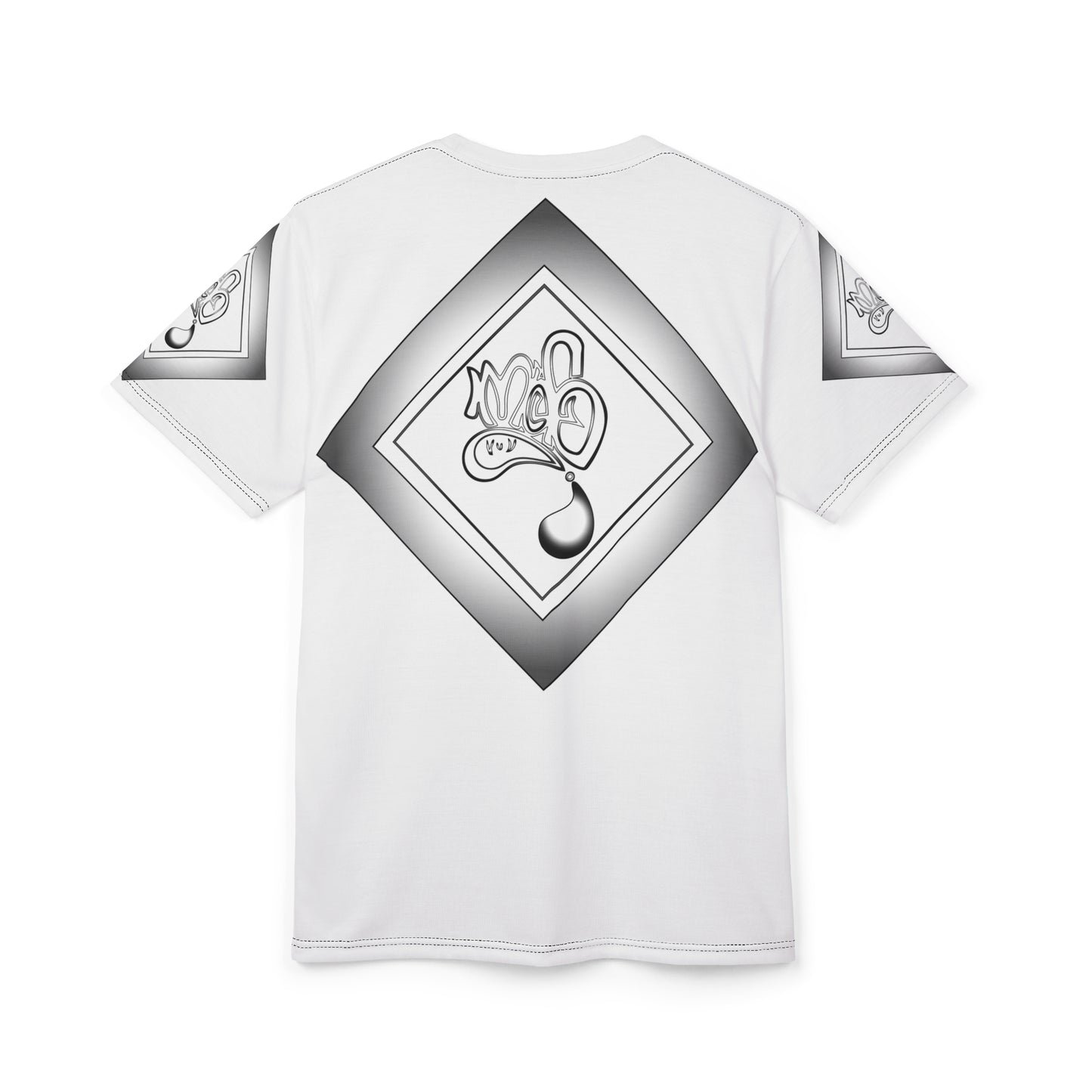 3eyed black cat mofo logo diamond combo white