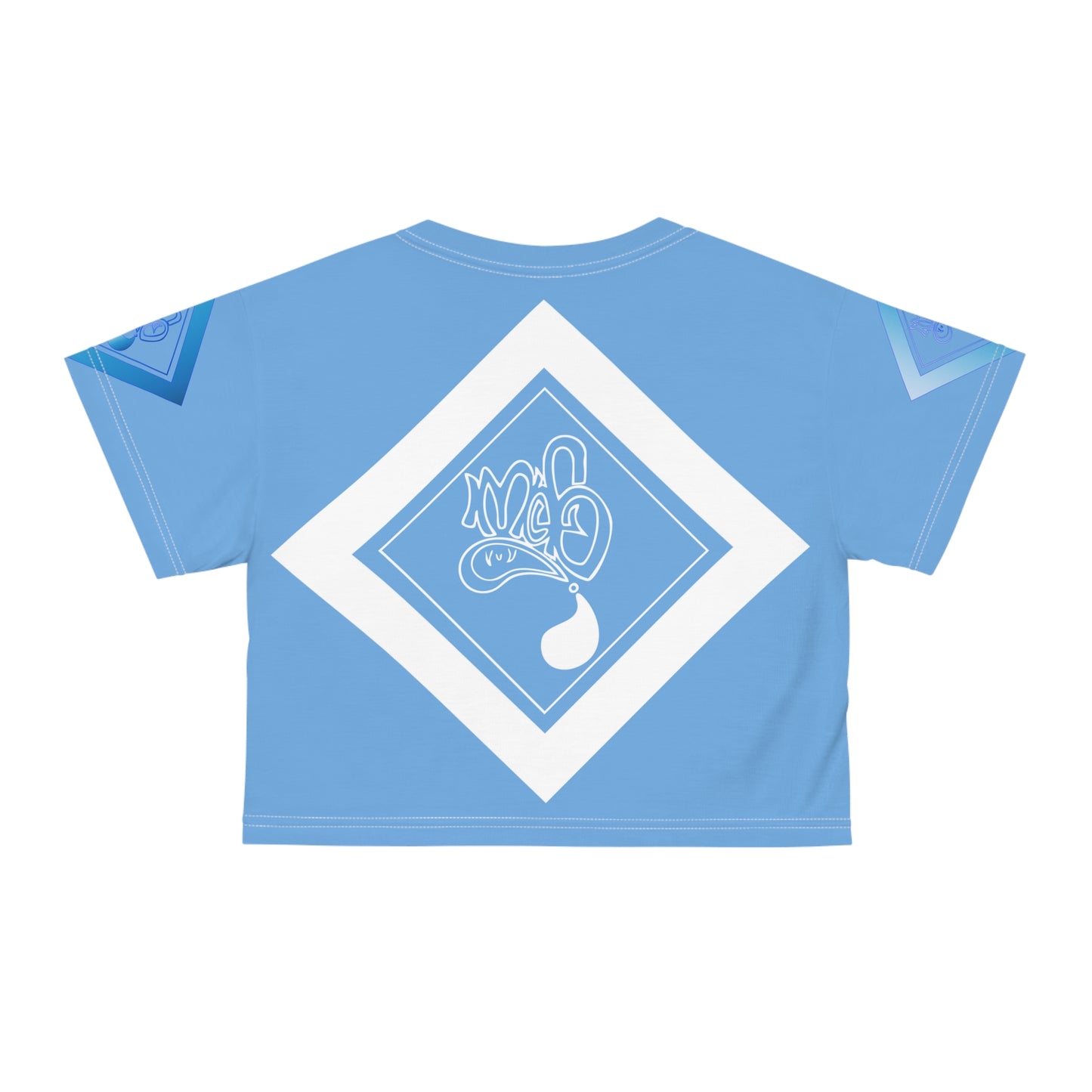 mofo water gem diamond combo crop-tee