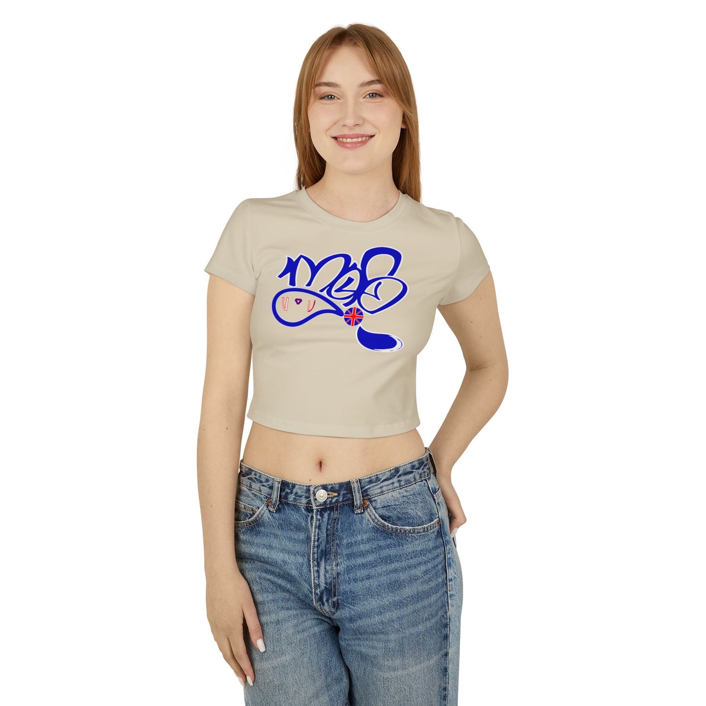 Trendy Women's Baby Tee with Unique Graphic Design, Cute Crop Top for Summer, Casual Wear, Gift for Friends, Stylish Everyday Tee