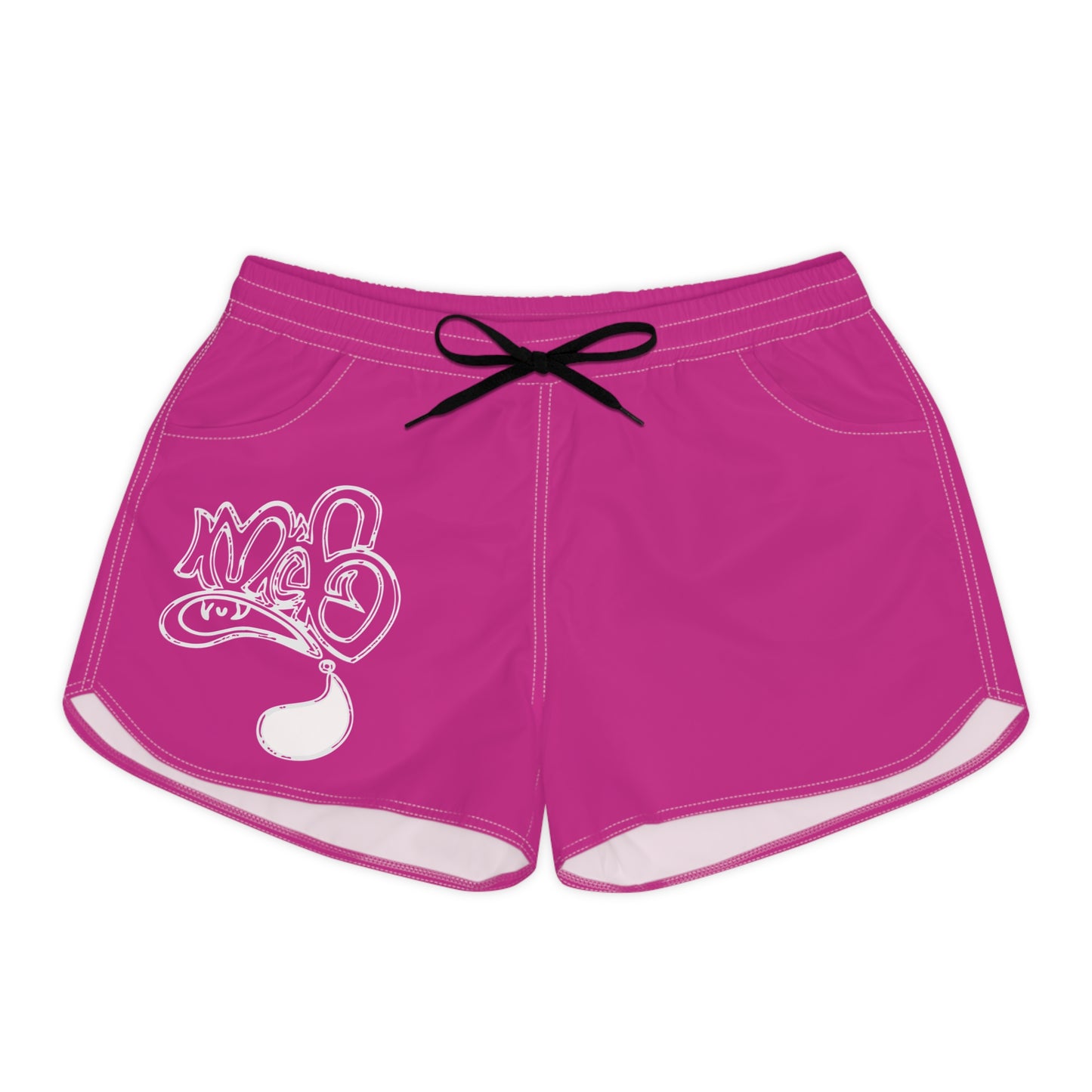 Women's Casual Athletic Shorts - Bright Pink Summer Activewear, Fitness Gear, Beach, Workout Essentials, Holiday Gift