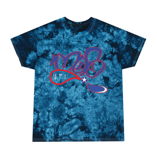 Crystal Blue Tie-Dye Tee - Artistic Graphic T-Shirt for Festivals, Casual Wear, Gifts for Friends, Summer Vibe, Unisex Style