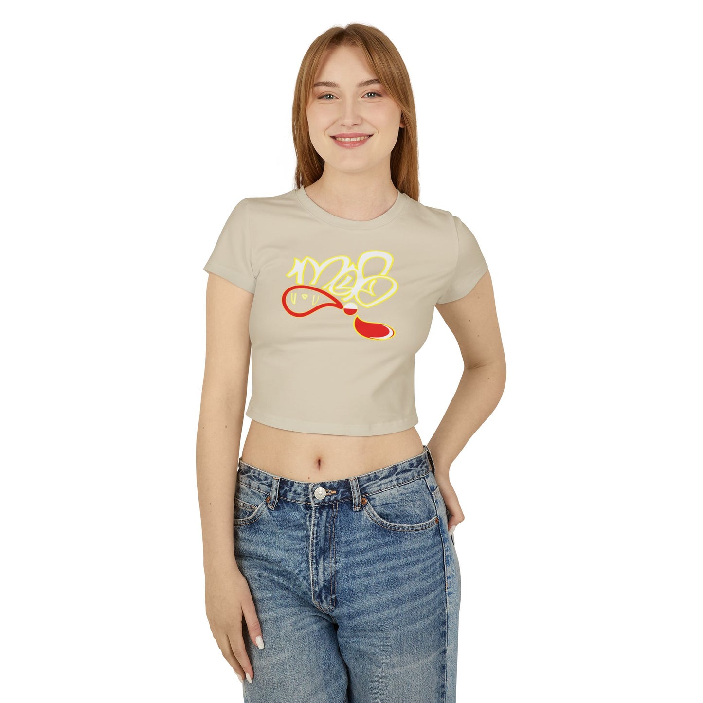 Vibrant Graphic Women's Baby Tee - Perfect for Casual Wear, Gifts, Birthdays, Summer Outings, and Festivals
