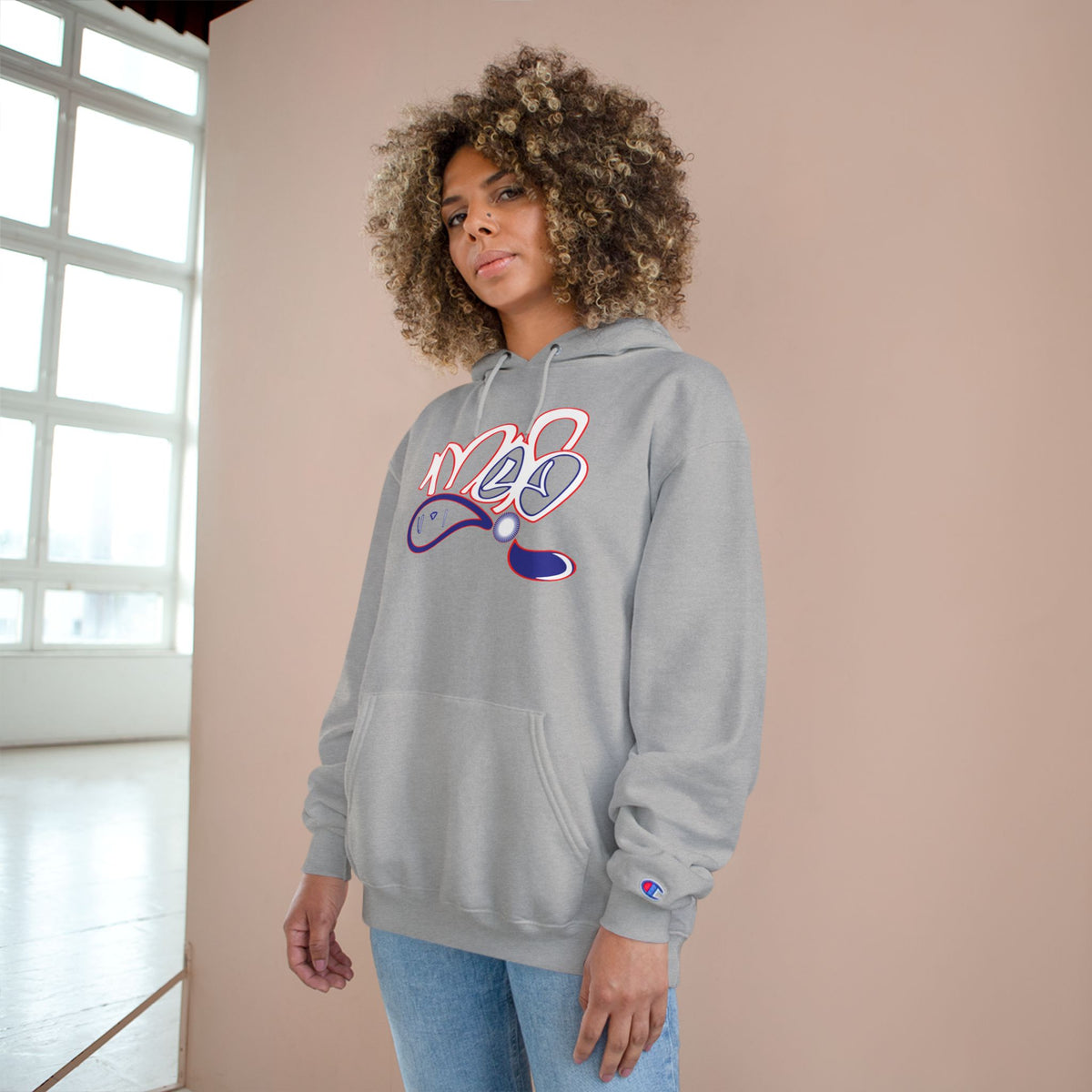 Champion Hoodie with USA mofo logo