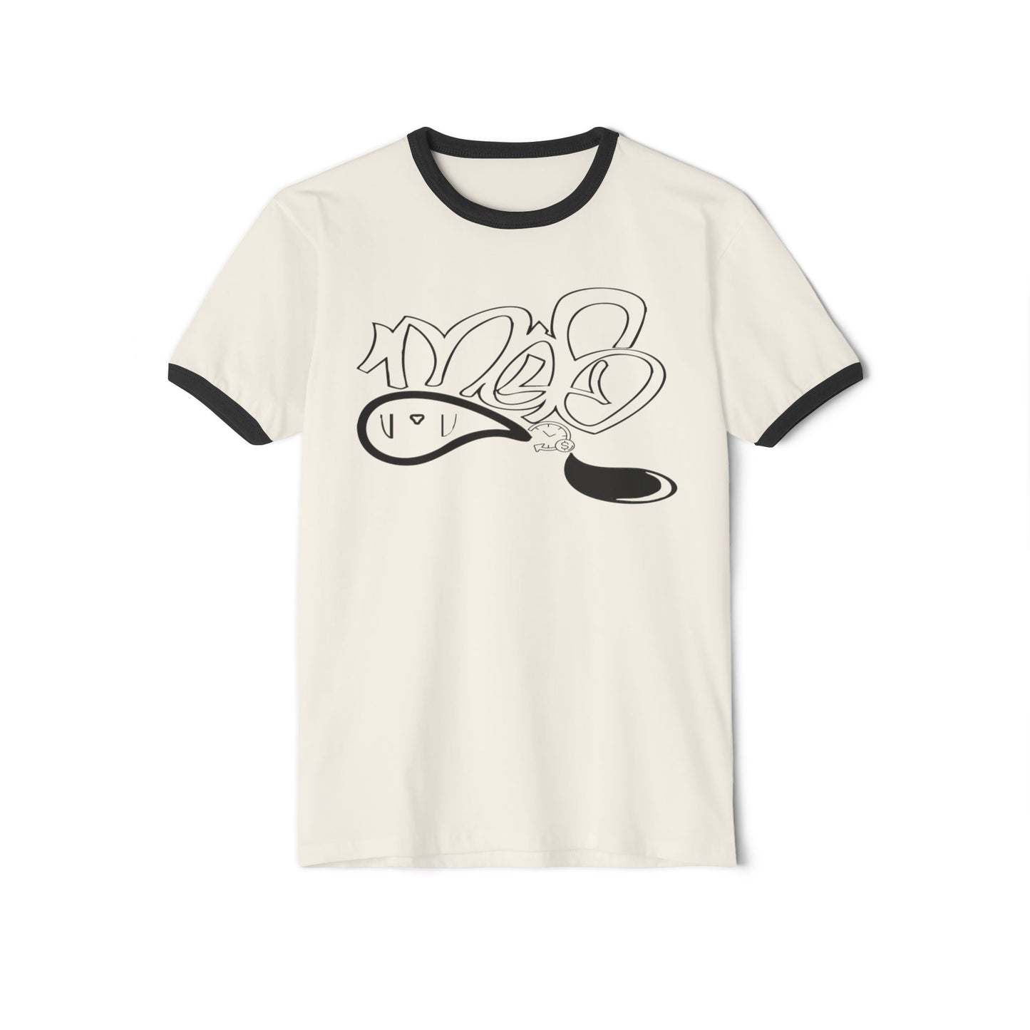 Retro  Ringer T-Shirt- mofo chronicle logo