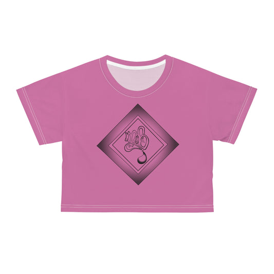 Stylish AOP Crop Tee for Trendy Vibes, Perfect for Summer Days, Casual Wear, Festival Fashion, Gift for Her, Unique Graphic Tee
