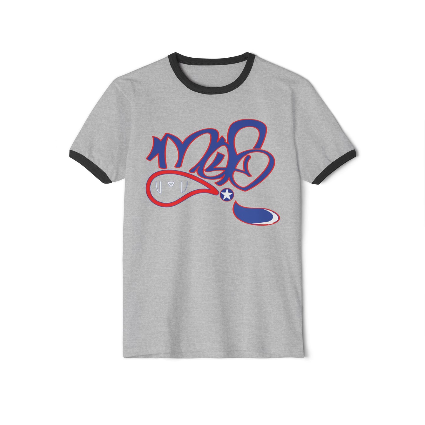 Vintage-Inspired Unisex Ringer T-Shirt for Casual Style, Graphic Tee for Gift, Everyday Wear, Birthday, and Summer Fun