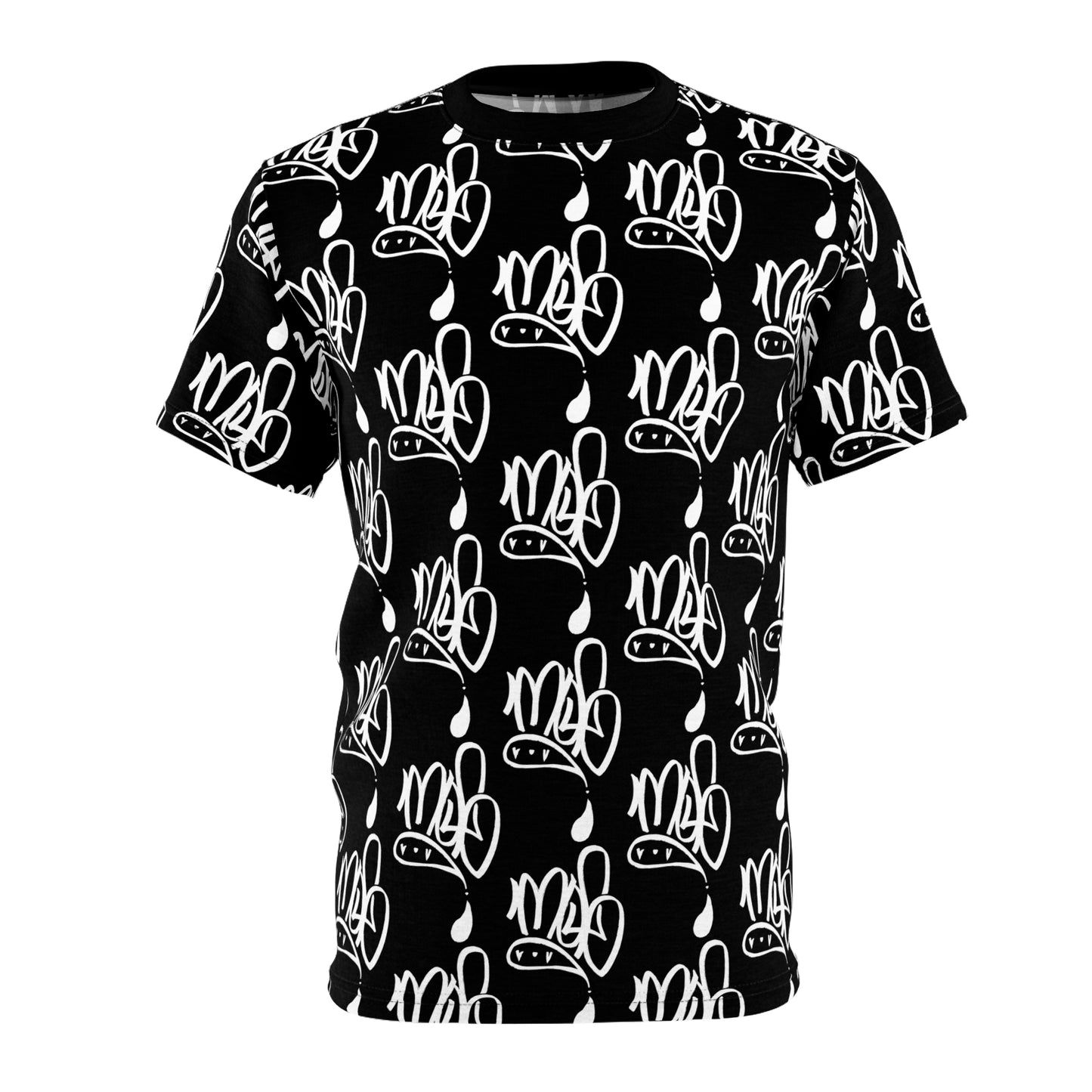 Black Ink Abstract Unisex Tee, Trendy Graphic T-Shirt for Casual Wear, Streetwear, Unique Gift for Art Lovers, Birthday & Holidays