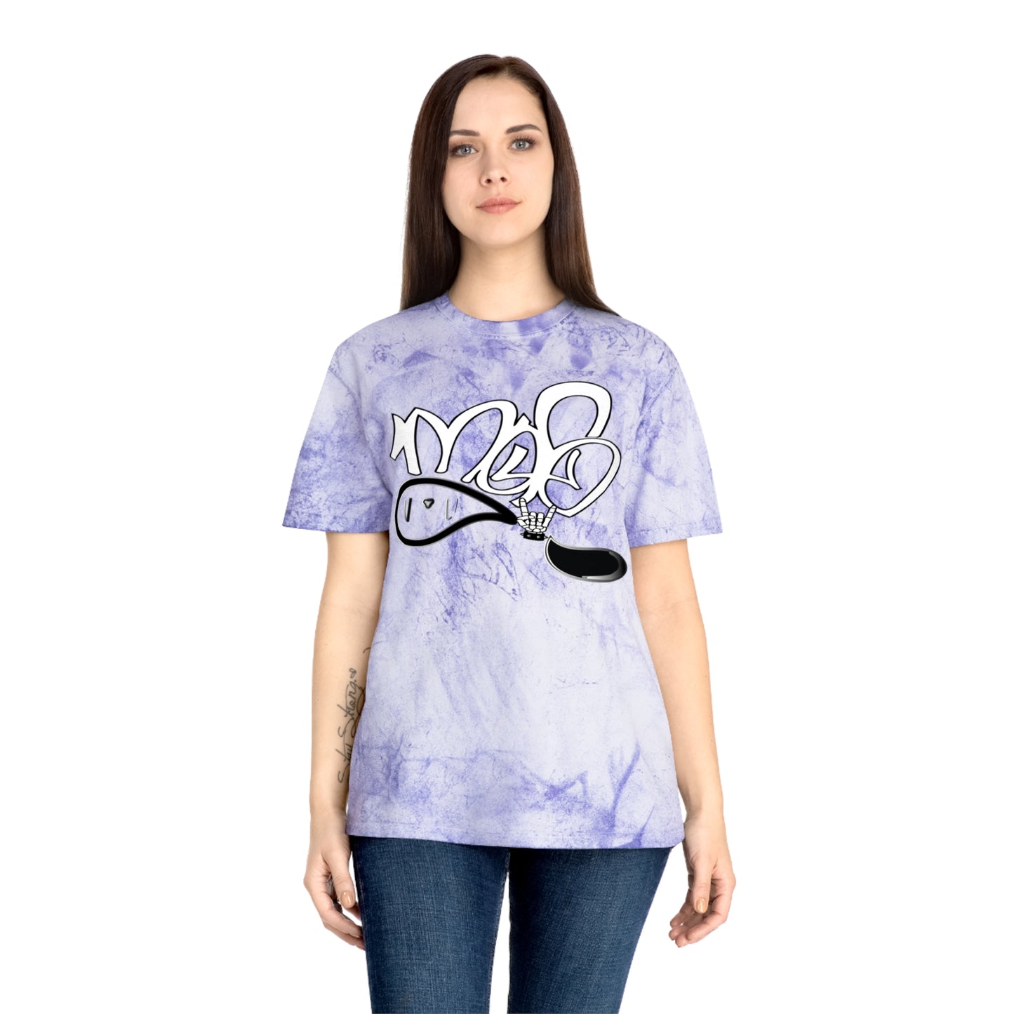 color blast unisex mofo rockstar logo