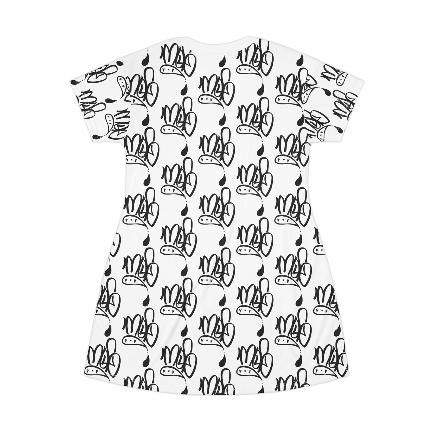 Whimsical Cow T-Shirt Dress - Fun & Comfy Outfit, Casual Summer Wear, Gift for Animal Lovers, Cute & Playful Fashion