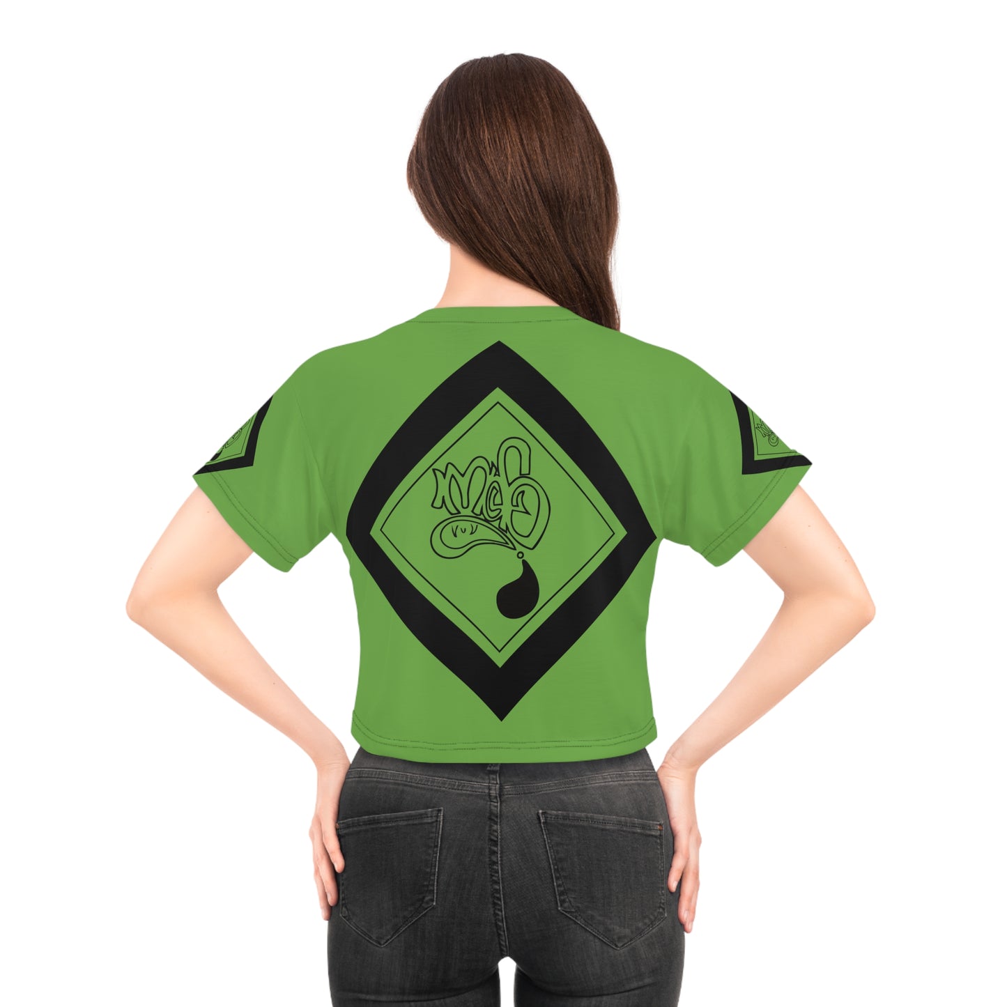 jamaica mofo logo diamond combo crop tee