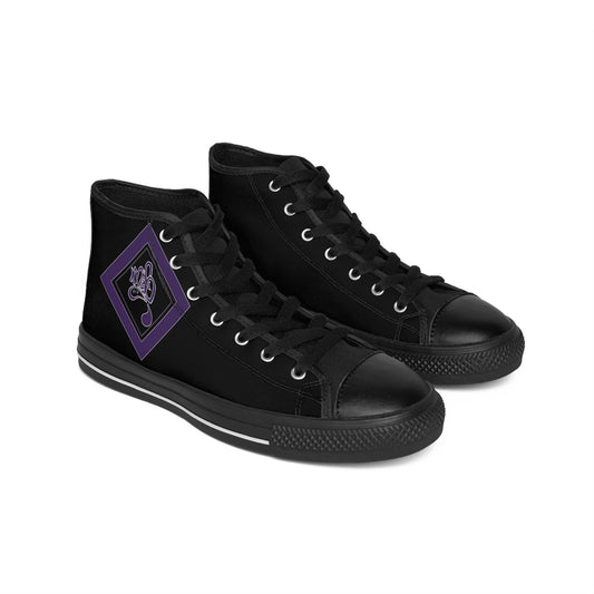 Stylish High-Top Sneakers, Casual Footwear for Men, Trendy Sneakers, Graphic High-Top Shoes, Gift for Fashion Lovers, Urban Style Shoes