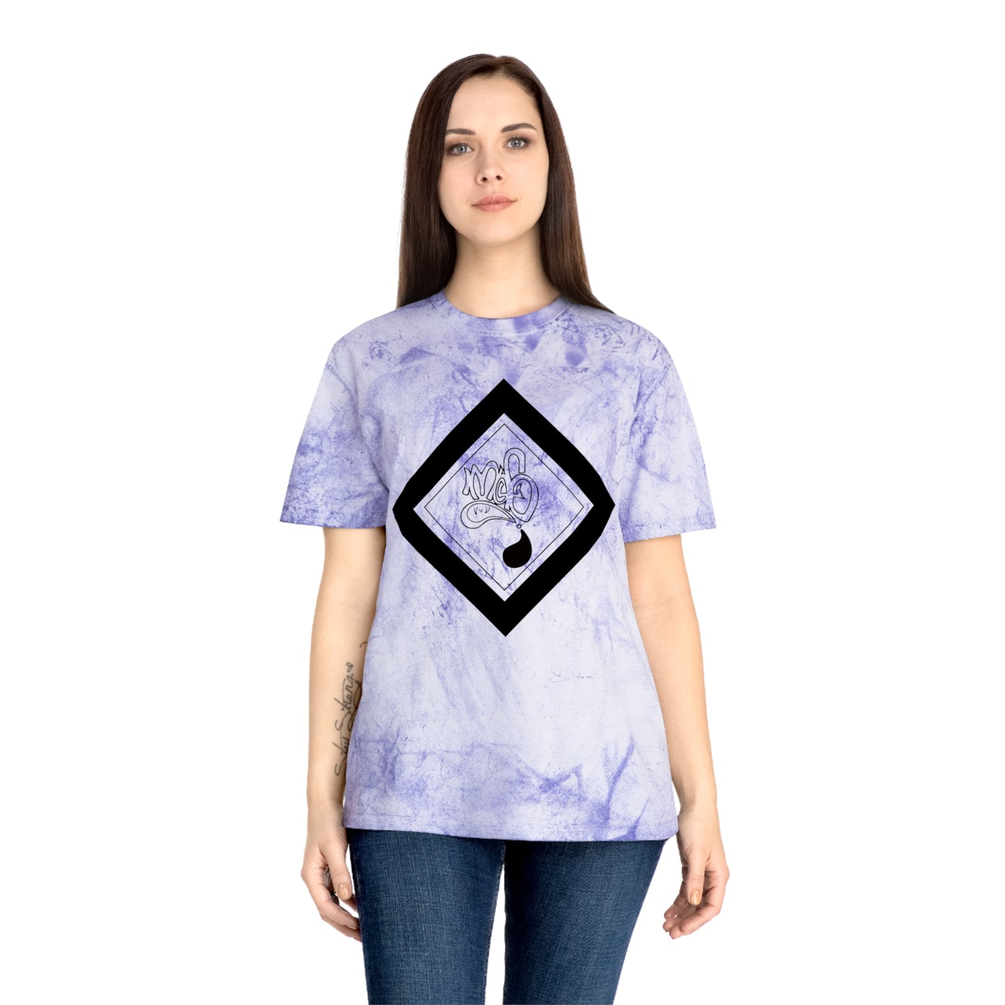 Color Blast unisex diamond mofo logo black