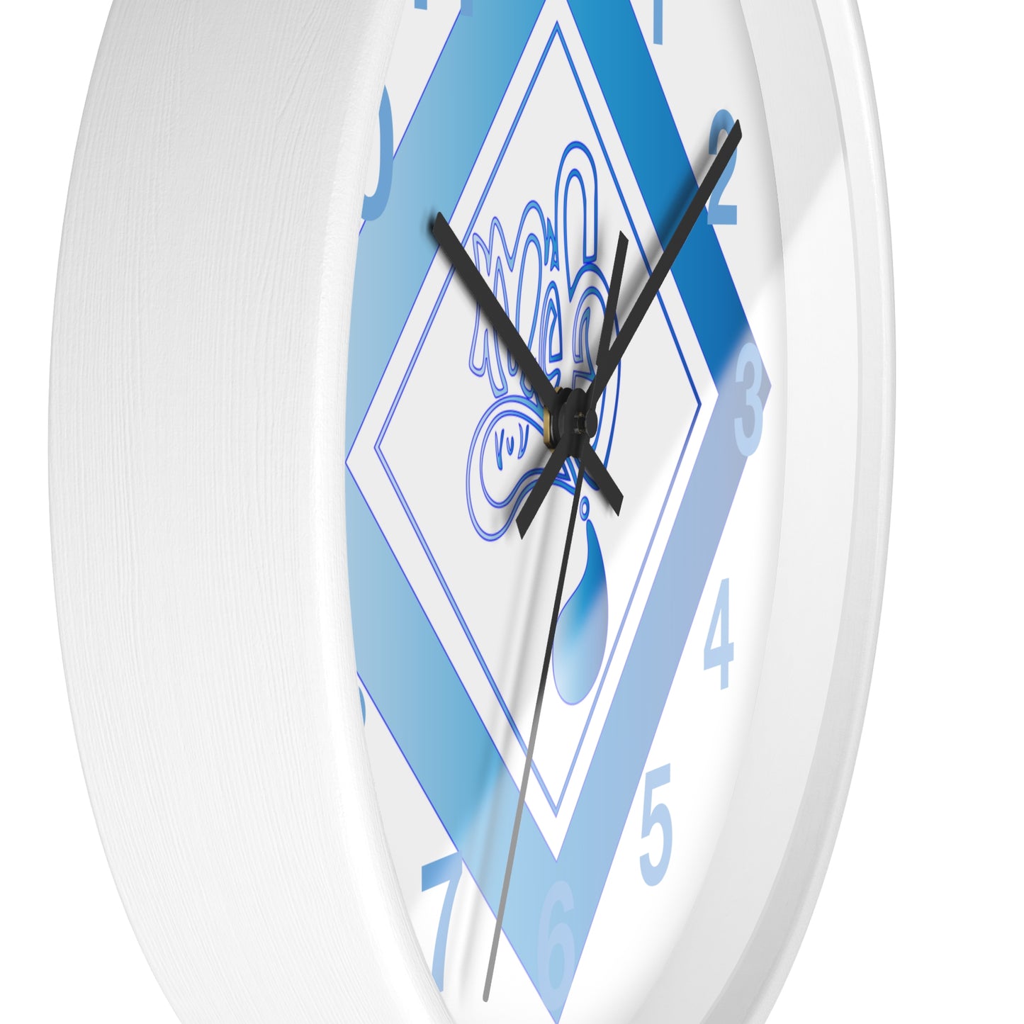 Modern Blue Design Wall Clock - Unique Timepiece for Home Décor
