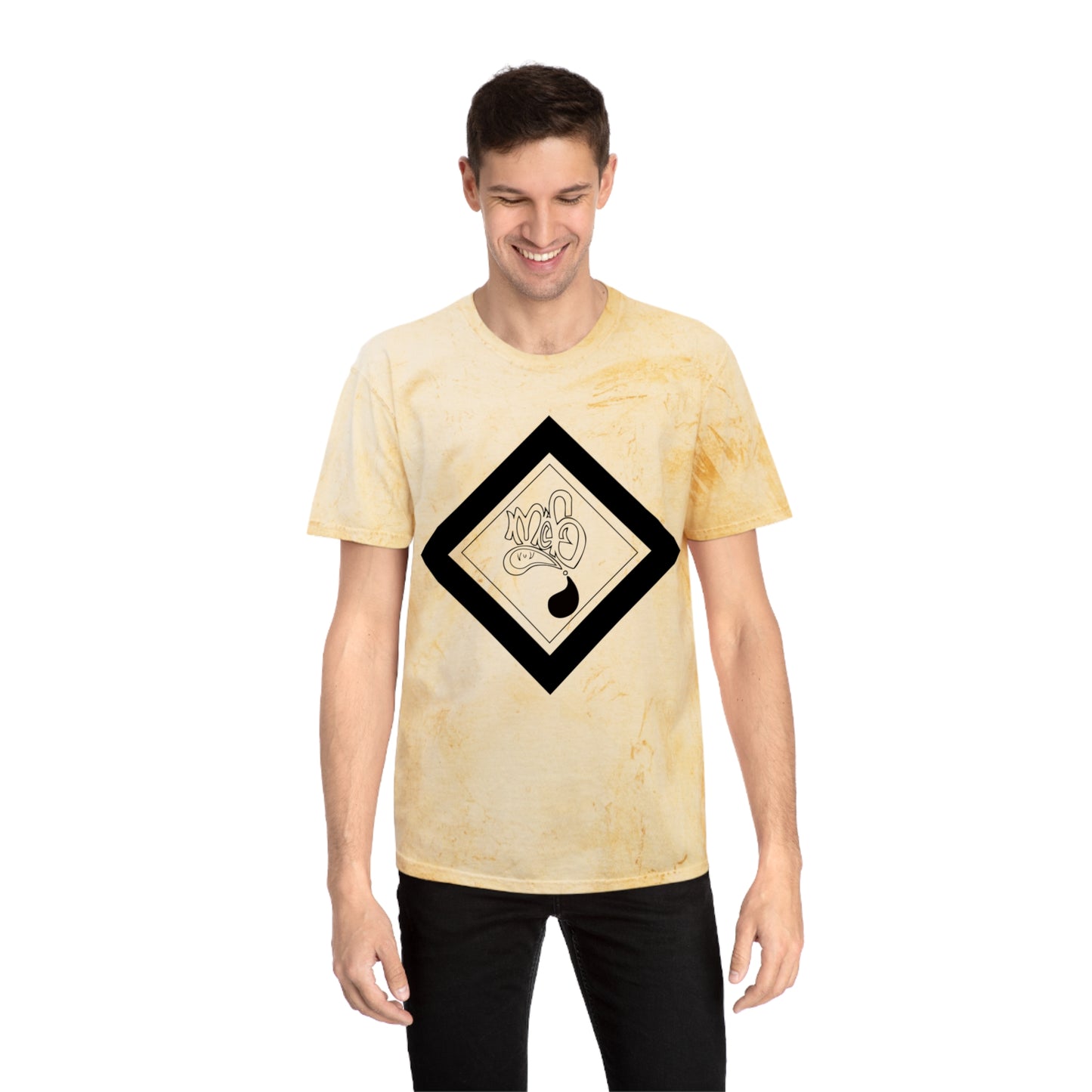 Color Blast unisex diamond mofo logo black