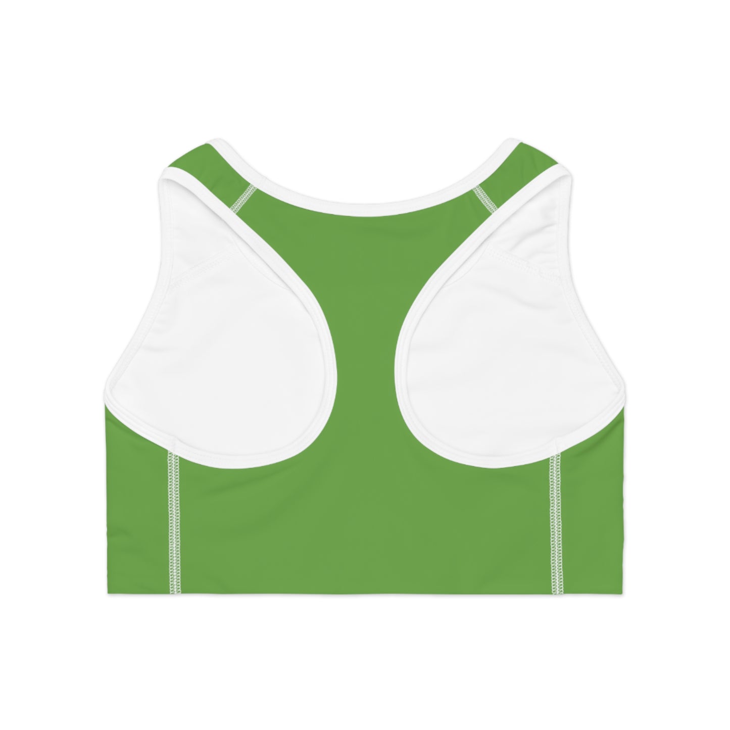 Green Sports Bra with Unique Design for Activewear, Fitness, Gym, Yoga, Sports Enthusiasts