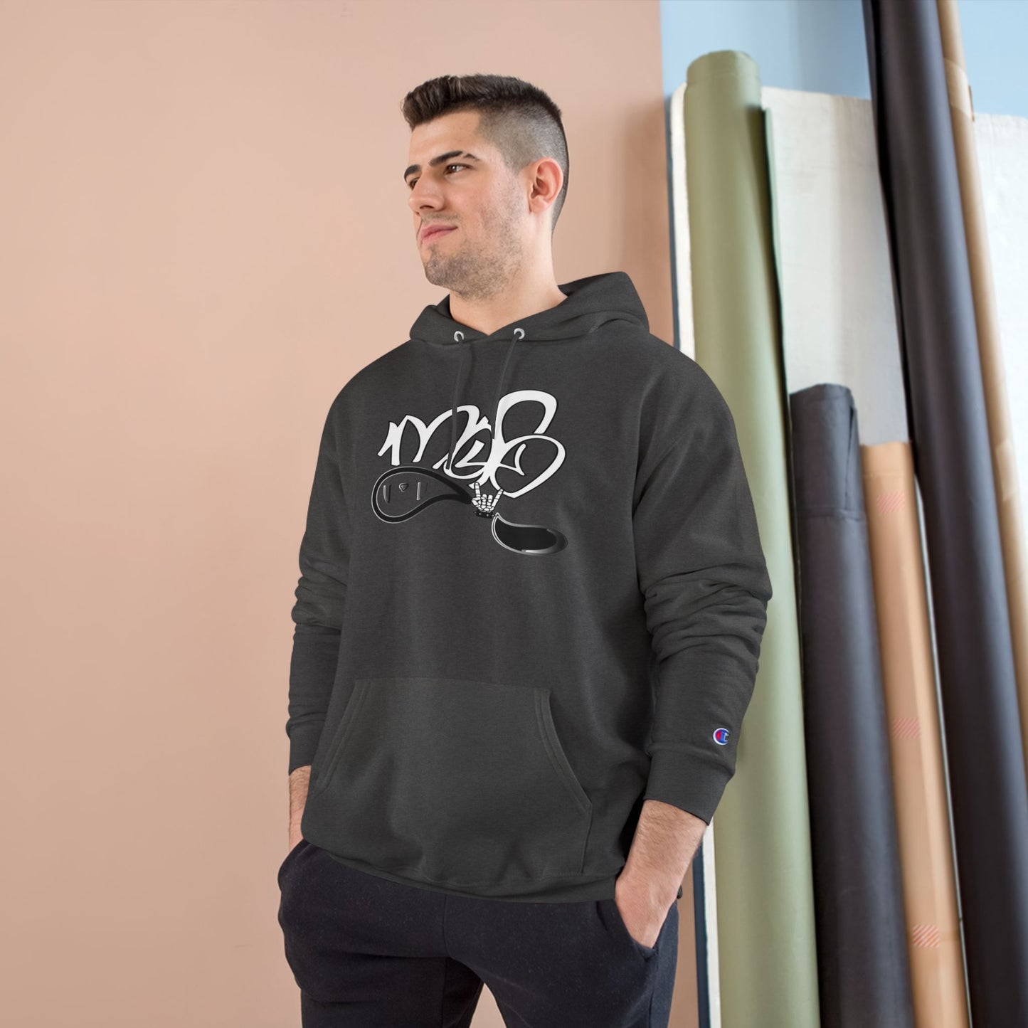 Street Style Champion Hoodie, Cool Graphic Sweatshirt, Trendy Pullover for Casual Outfits, Perfect Gift for Every Occasion