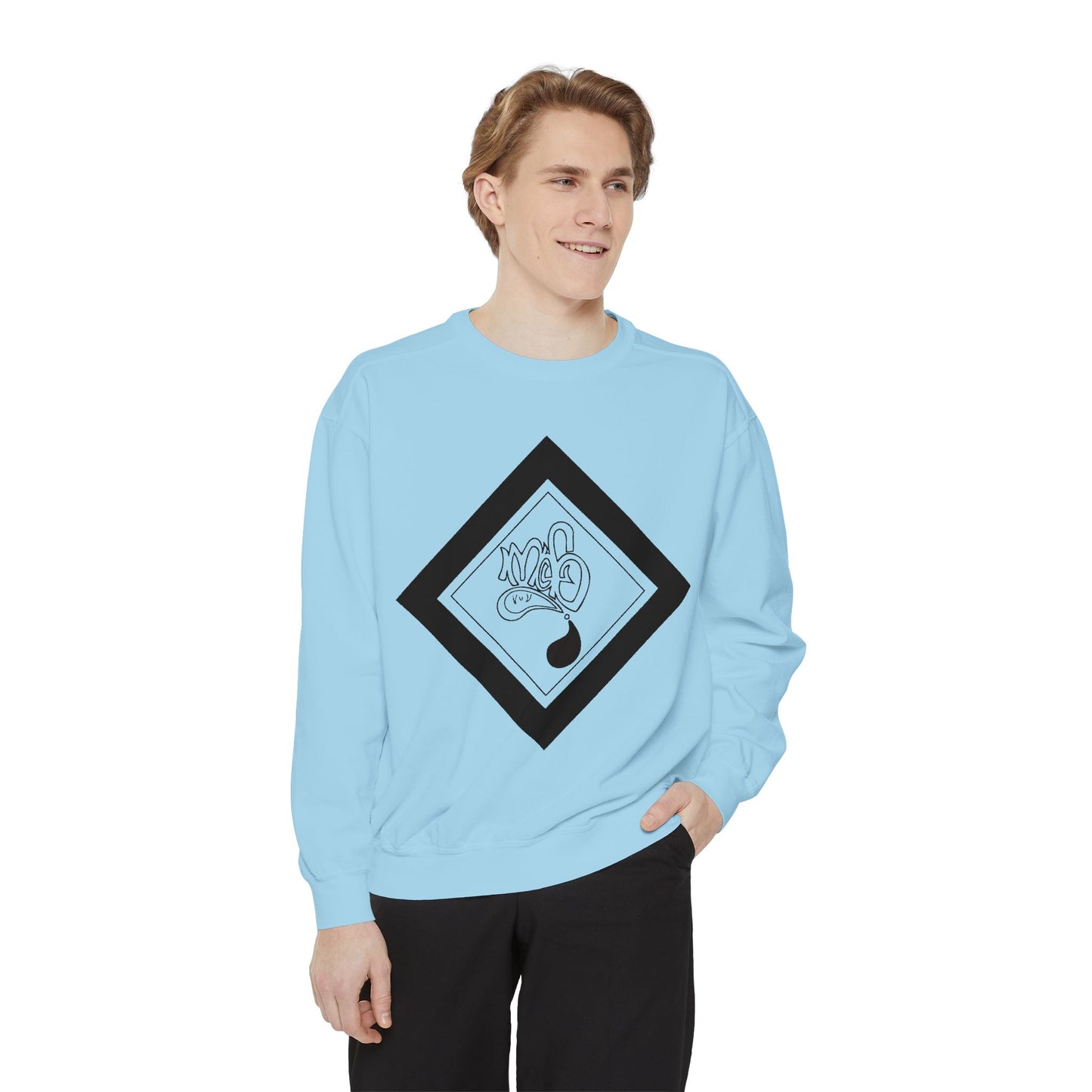 Mofo diamond black unisex sweatshirt