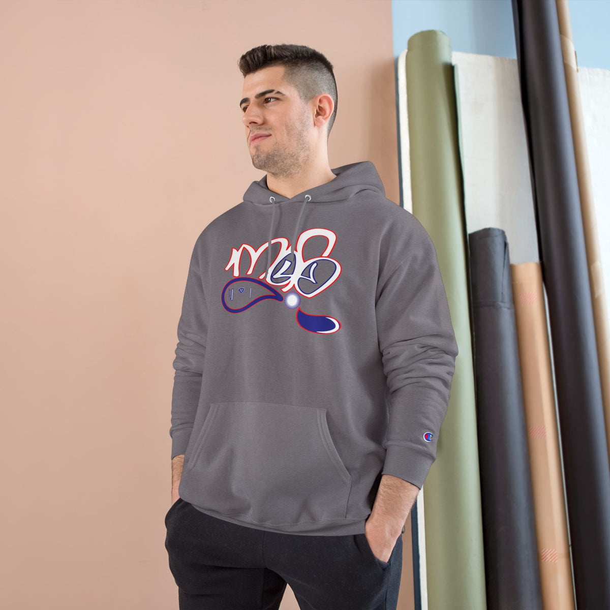 Champion Hoodie with USA mofo logo