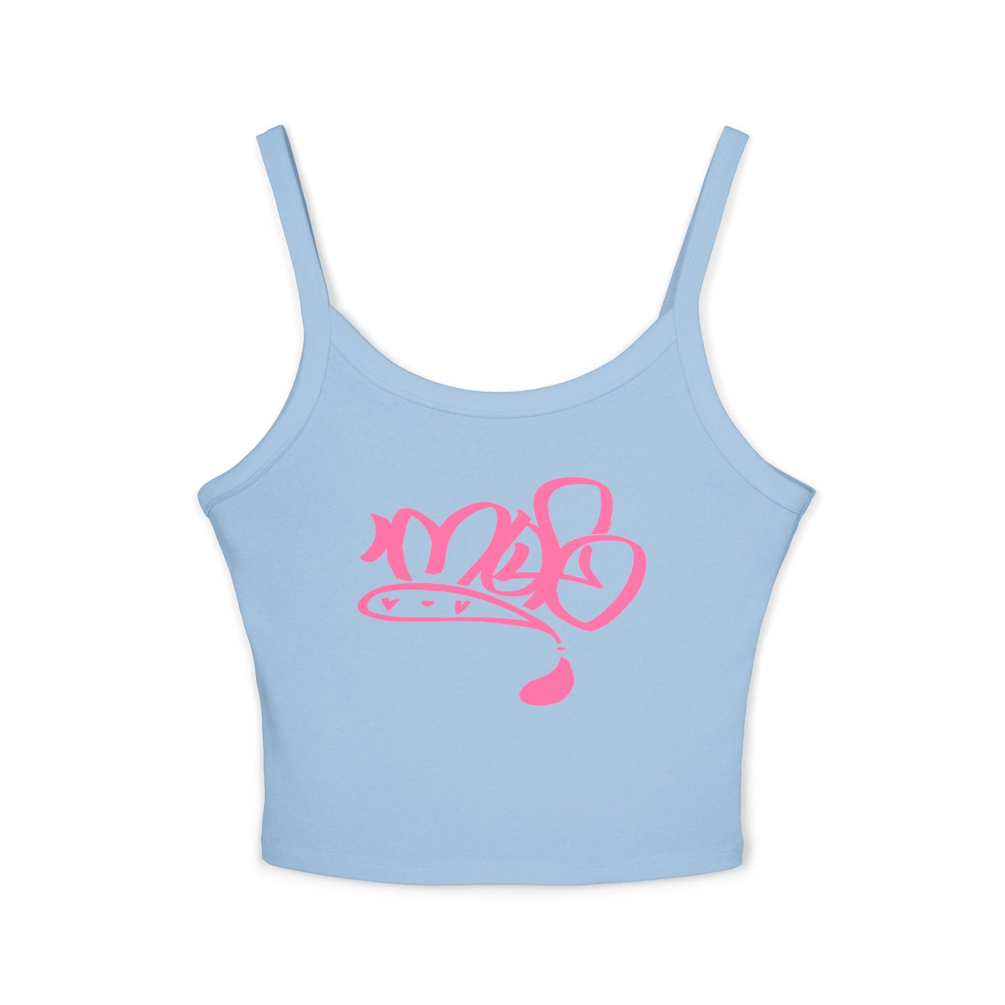 mofo logo crop tank top pink