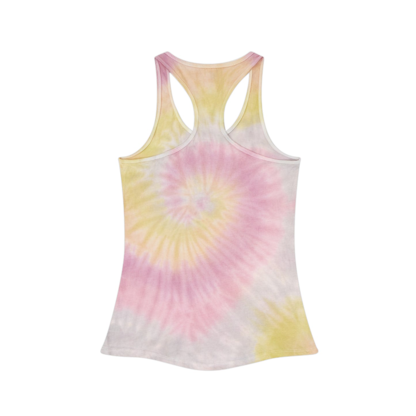 Tie Dye Racerback Tank Top, Bohemian Summer Top, Beachwear, Festival Clothing, Casual Activewear, Gift for Her, Yoga Top