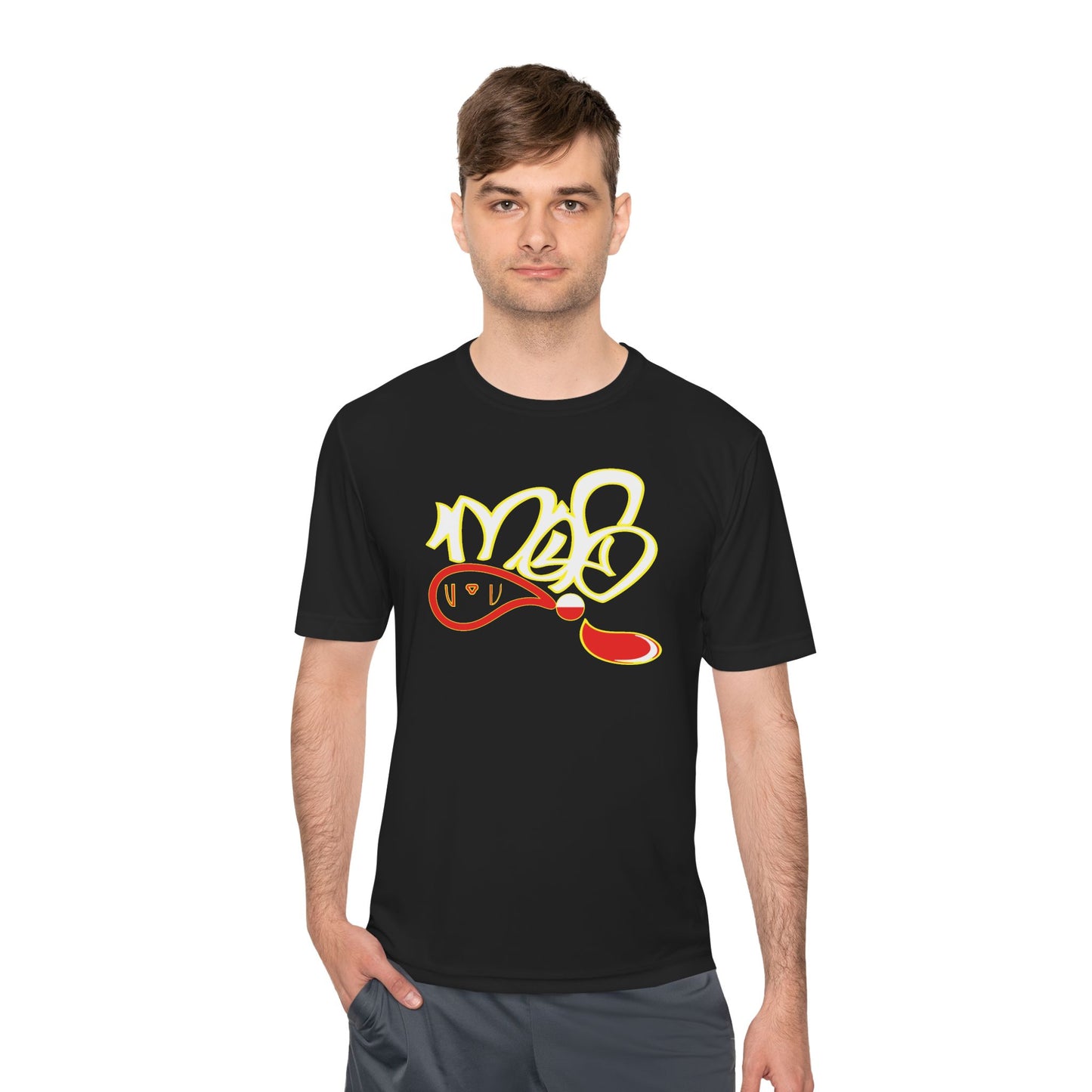 Vibrant Unisex Moisture Wicking Tee - Stylish Activewear for Fitness, Workout, Travel, Gifting, Summer Parties