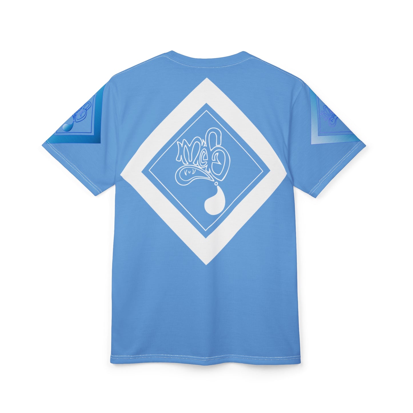 mofo Benjamin Franklin logo diamond combo light blue