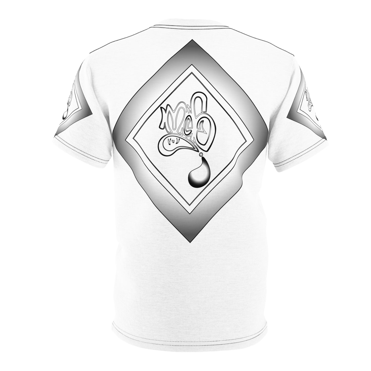 3eyed black cat mofo logo diamond combo white