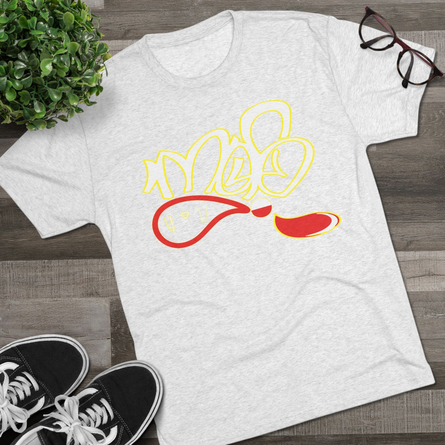 Artistic Unisex Tri-Blend Tee | Casual Wear, Gift for Art Lovers, Vibrant Design, Everyday Style, Summer Essential