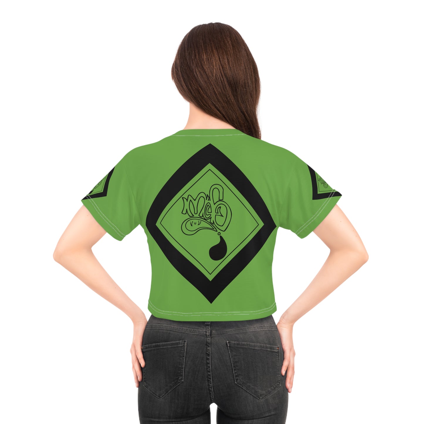 jamaica mofo logo diamond combo crop tee