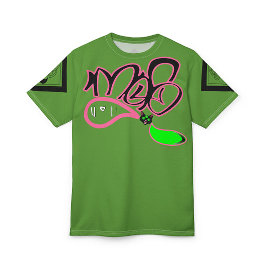 3eyed black cat mofo logo diamond combo green