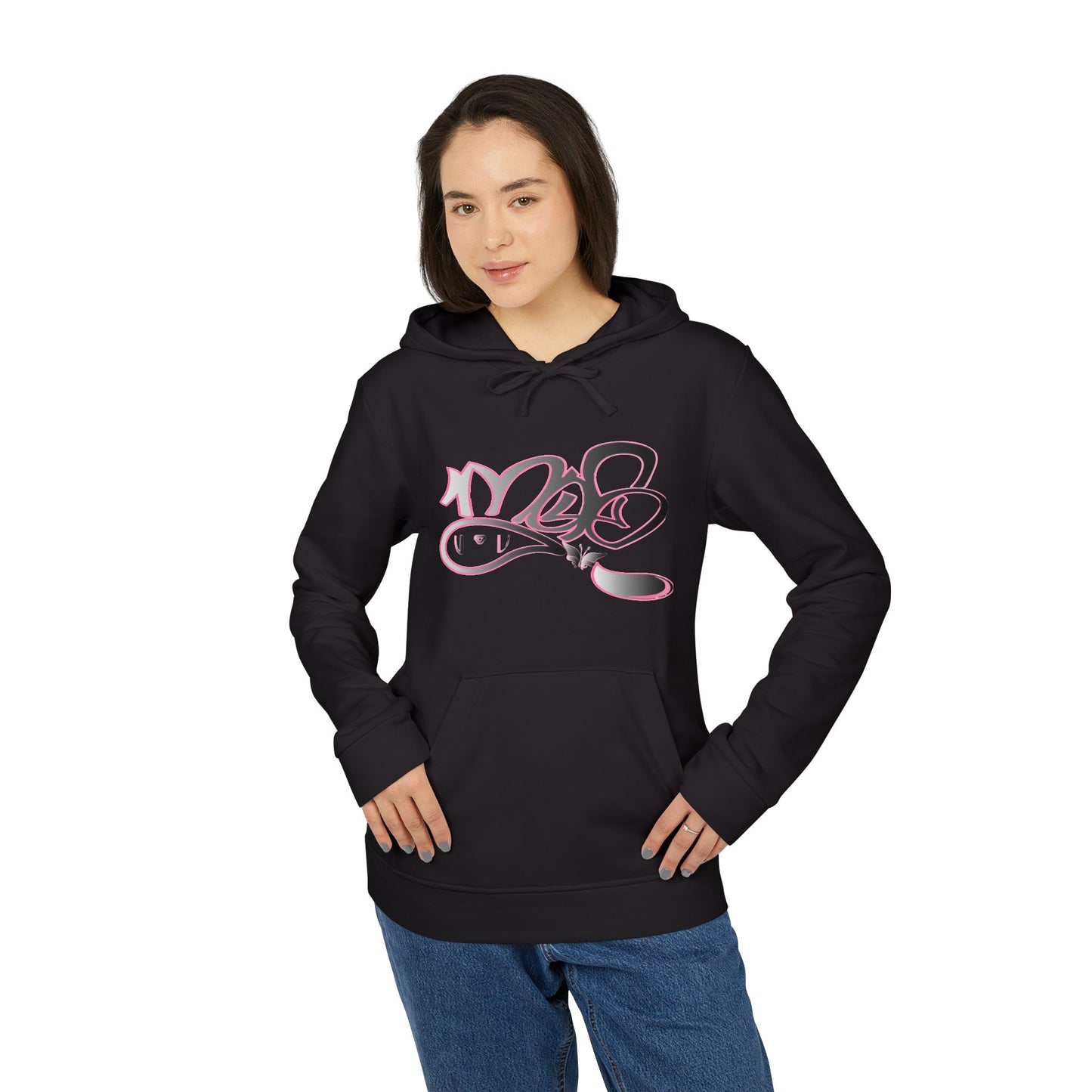 Stylish Unisex Fleece Hoodie with Trendy Graphic Design