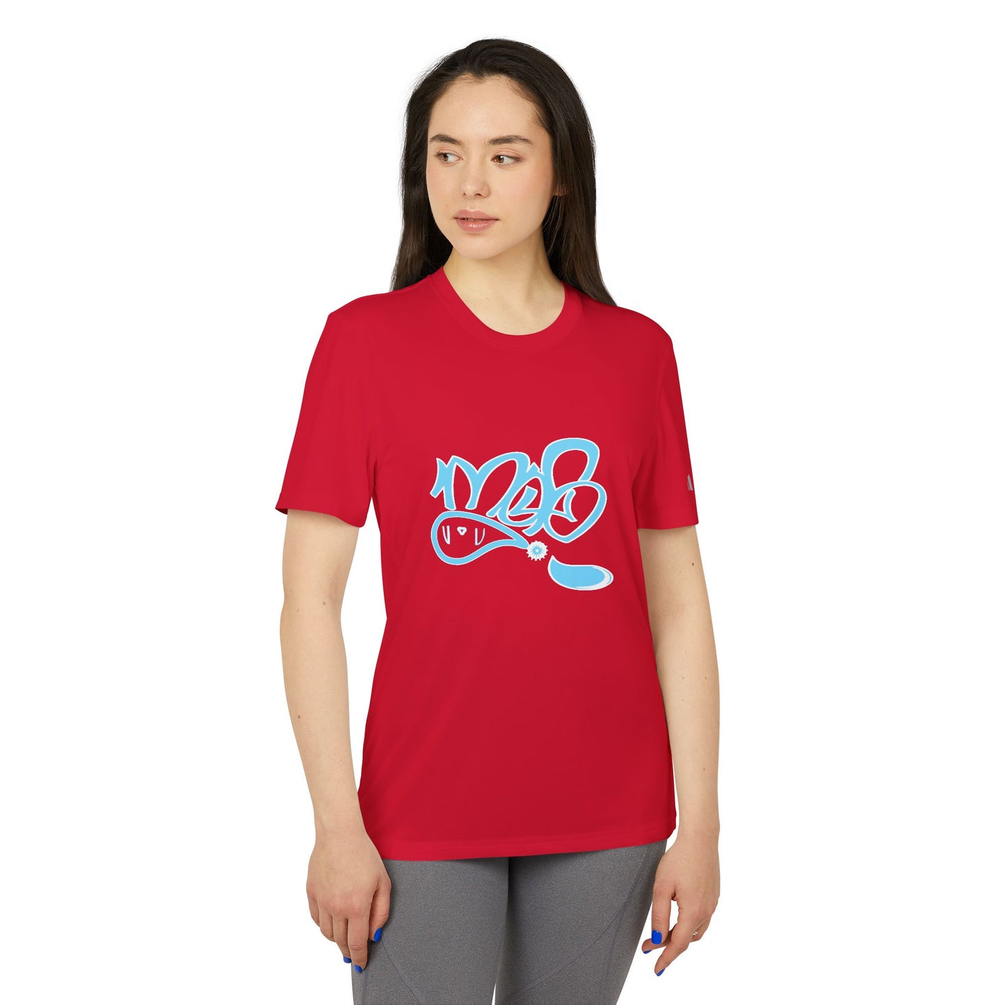 Adidas Unisex Sport T-Shirt with Graffiti Design, Casual Athletic Tee, Streetwear Style, Perfect for Workout or Daily Wear