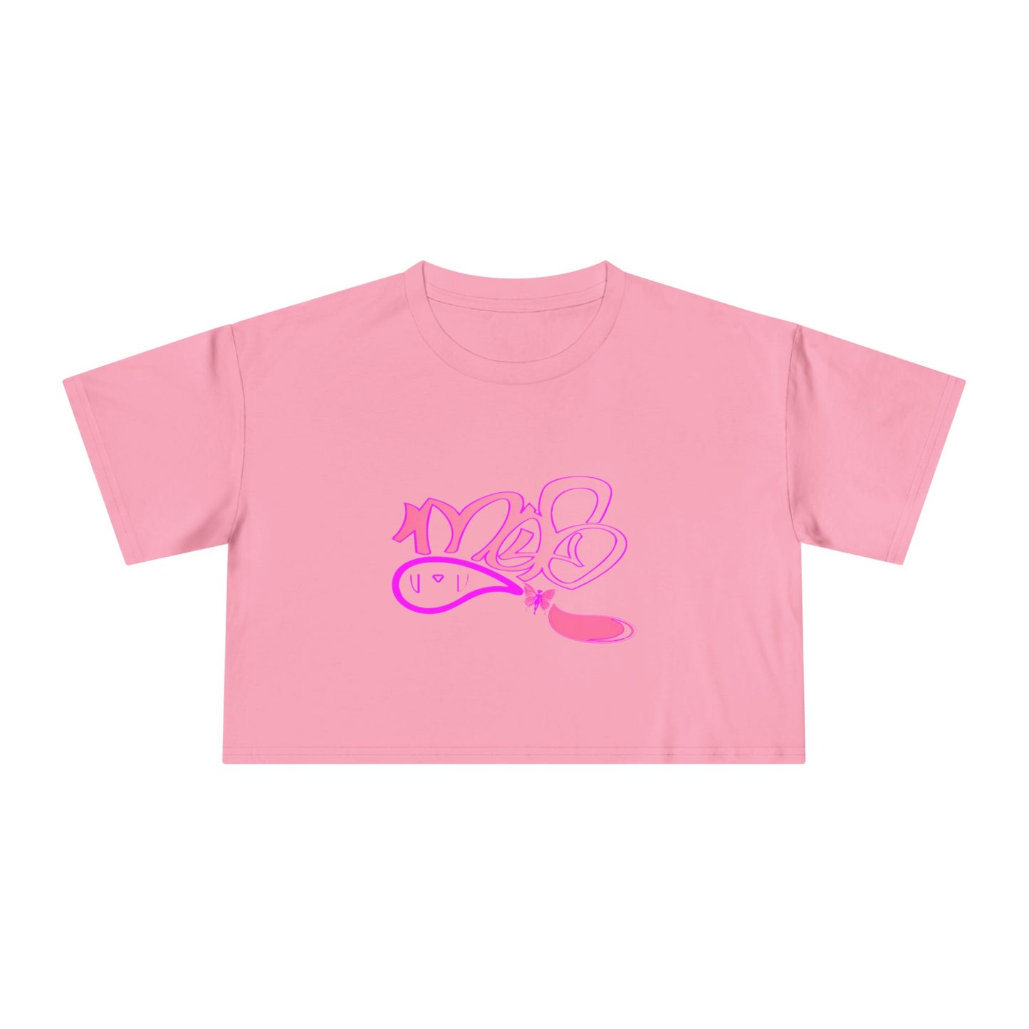 Crop Tee — mofo butterfly fairy logo
