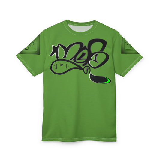 mofo snake logo diamond combo tee green