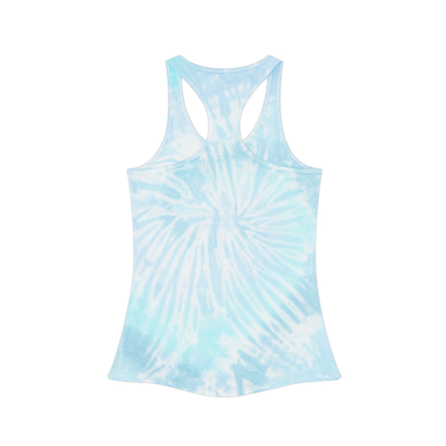 Tie Dye Racerback Tank Top, Bohemian Summer Top, Beachwear, Festival Clothing, Casual Activewear, Gift for Her, Yoga Top